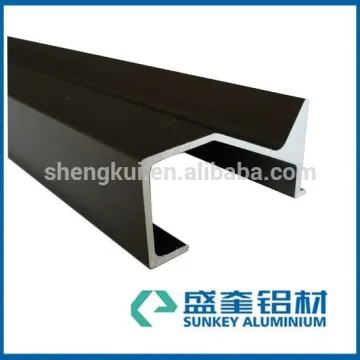 Aluminio Furniture Profiles Anodize Bronze color Extrusion de aluminio Furniture Profiles Perfil de aluminio