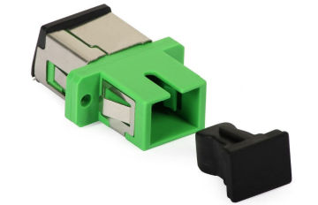 0.2db Sc / Apc Fiber Optic Adapter With Inner / External Shutter Dust Cap