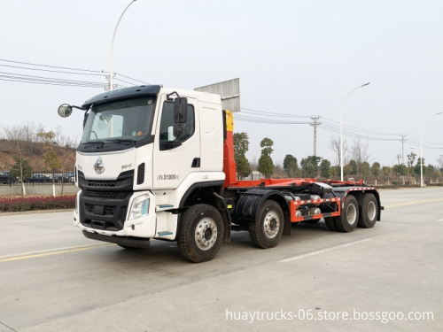 8X4 Liuqi Chenglong Hook Lift Garbage Truck - Roll On Roll Off