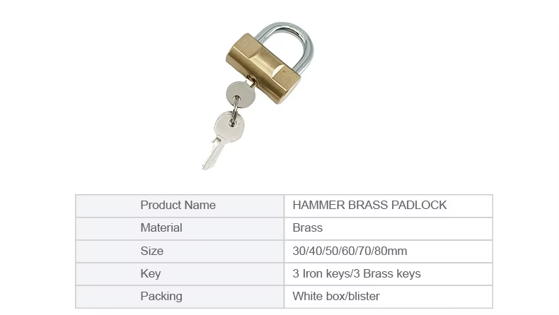 3 Brass Padlock