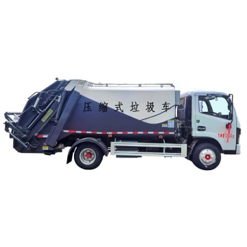 Dongfeng 7 camión de basura de compresión cuadrada