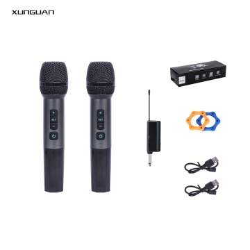 M1-188/M2-188 UHF ميكروفون لاسلكي قابل لإعادة الشحن للكاريوكي والمكبرات الصوت