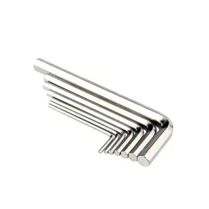 Nickel Plated L Type Hexagon Keys: Double-Ended Allen Wrenches