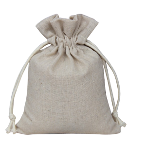 Custom color burlap bag cotton drawstring