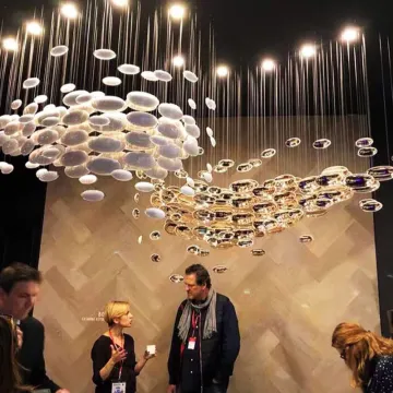 Modern LED Chandelier for Hotel Ballroom Decoration