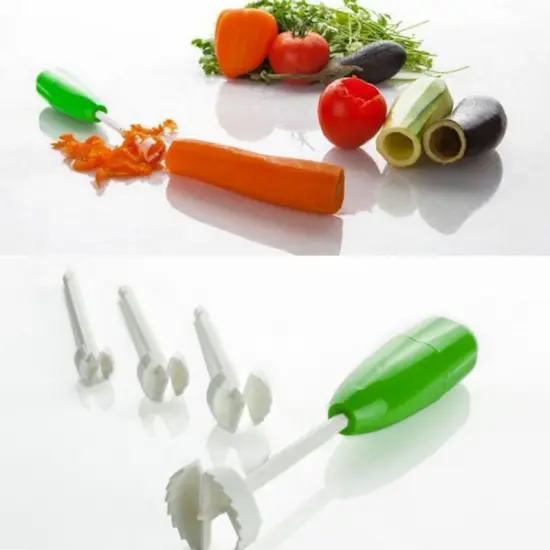 4Pcs/set Kitchen Tools Vegetable Spiral Cutter Digging Device Stuffed for Vegetable Fruit Core Tools Spiralizer