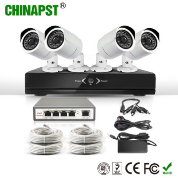 2017 Hottest 720p Network Security Outdoor 4CH Bullet IP Camera Kit (PST-IPK04C)