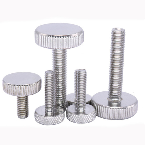 Metric stainless steel knurled-Head shoulder thumb screw