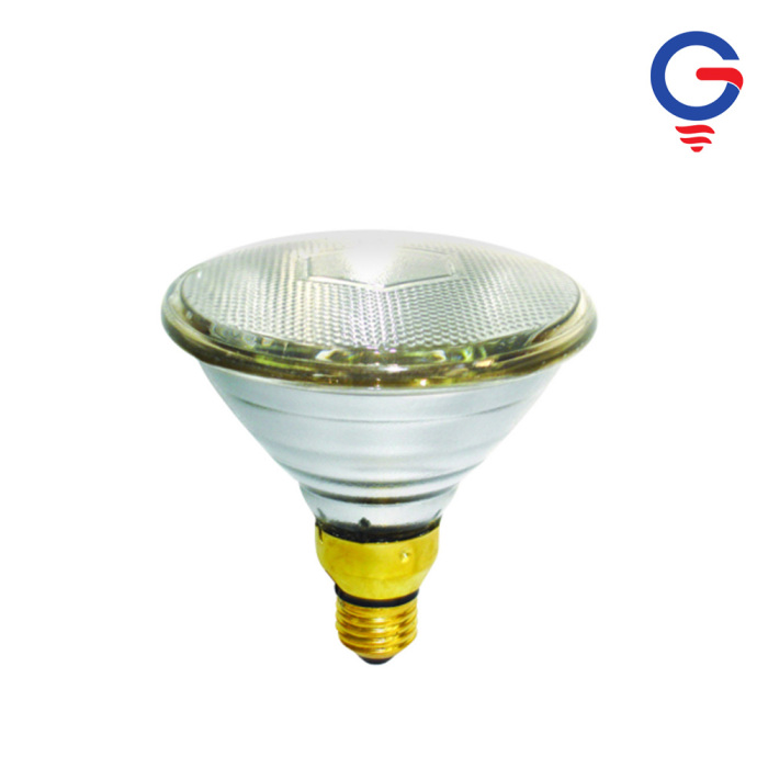 Gold Base Grid Pattern Infrared Heat Bulb
