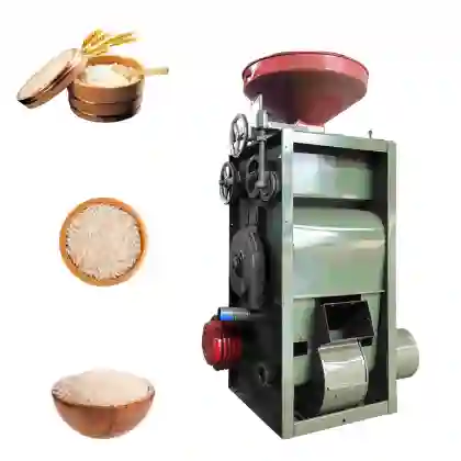 10 Inch Rubber Roller 2 Ton Rice Mill Machine SB-50 Rice Peeling Machine