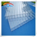 Anti UV PC Hollow Sheet Anti Corrosive Polycarbonate Twin Walls Roof Tile