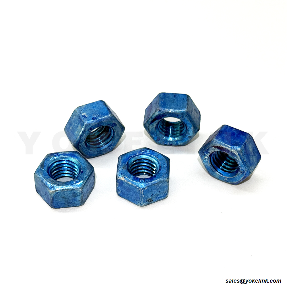 ASTM A194 GRADE 2H HEAVY HEX NUT HOT DIPPED GALVANIZED + BLUE WAX (2)