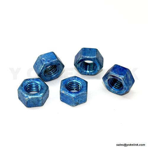 ASME B18.2.2 A194 Gred 2H Galvanized Hex Hex Nut Blue Lilin