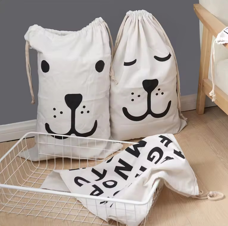 Multifunction Large Capacity Canvas Cotton Laundry Bag