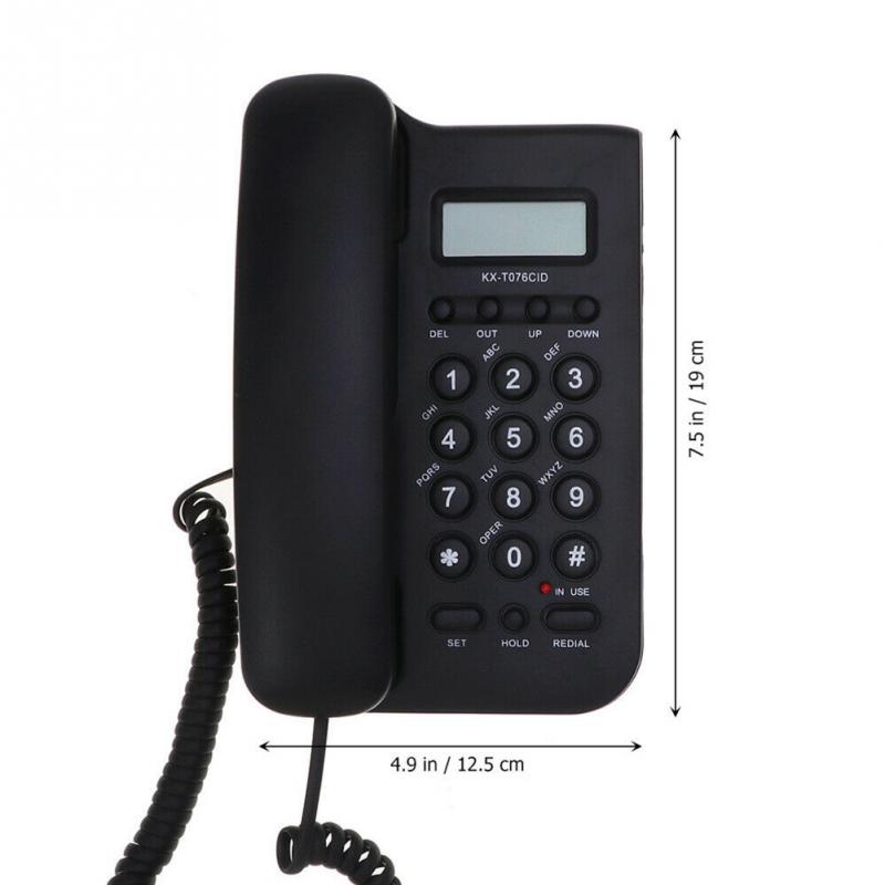 Cordless Digital Desktop English Portable Business Hotel Landline Telephone For Elderly Wall Mount ID Display Call Home Office