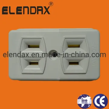 Двусторонняя поверхностная розетка американского типа (AE6002)