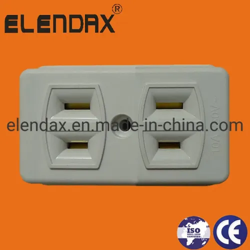 Двусторонняя поверхностная розетка американского типа (AE6002)