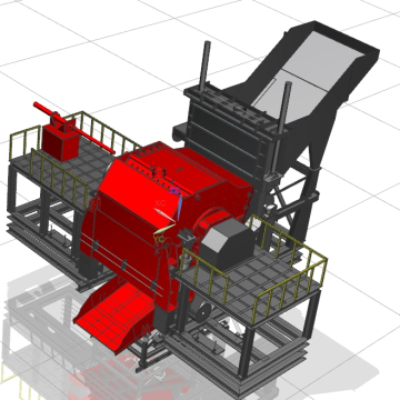 Factory Price Large Capacity Hammer Mill Shredder for Car Engines and Transmissions
