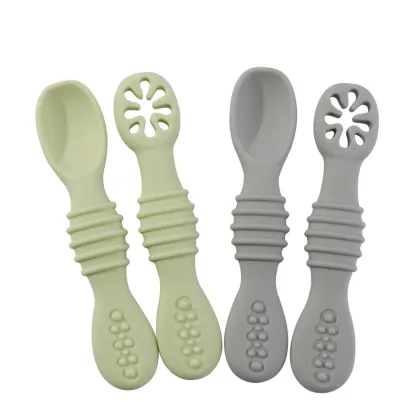 Food Grade Baby Silicone Spoon for Complementary Feeding