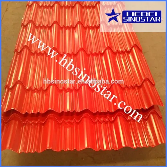 China Corrugated Pre-painted Galvanized Steel Sheet