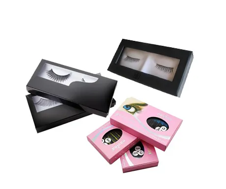 Custom False Eyelashes Printing Box with Clear Window