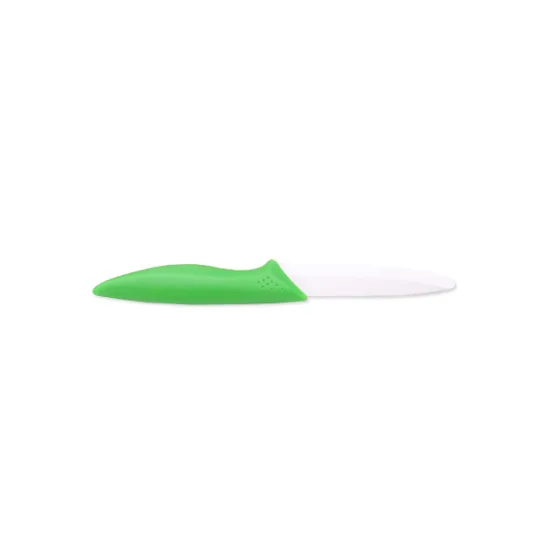 4 Inches Green Handle Ceramic Utility Knife