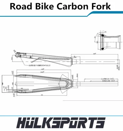 700C Carbon Road Fork Carbon Fiber Bicycle Fork OEM Road Bike Fork