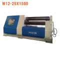 W12-25X1500 Mașină de laminat metal cu role cu patru plăci