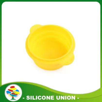 Light Blue Silicone Pet Dog Bowls For Travel