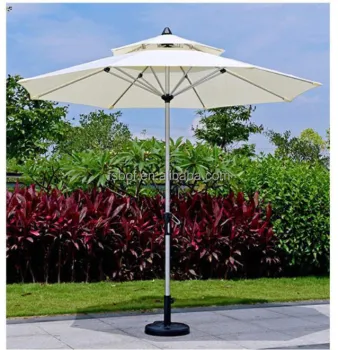 Wholesale Big Size Outdoor Parasols with Solar LED Lighting for Restaurants and Gardens