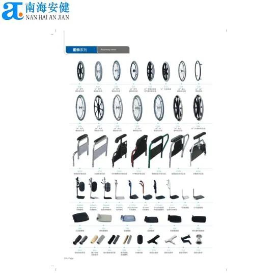 Front Wheel Accessories and Spare Parts for Medical Equipment in Various Sizes
