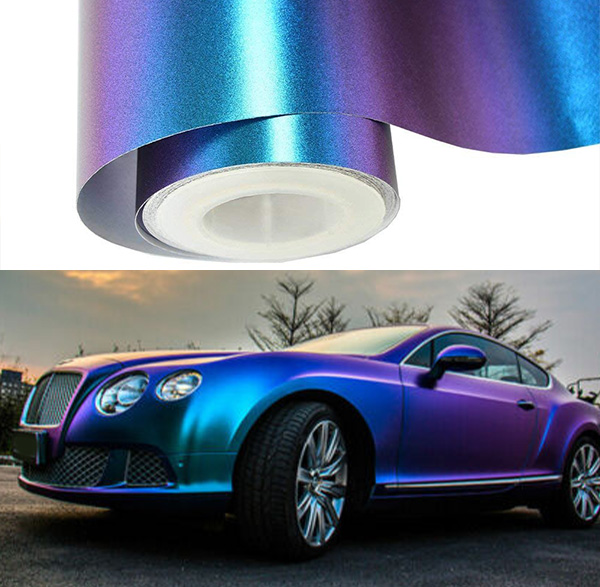 Glossy Chameleon Purple Blue car Pearl Metal