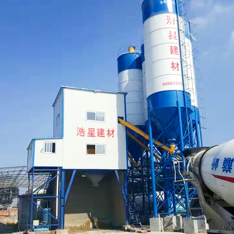 Ready mix fully automatic concrete batching plant 90m3/h