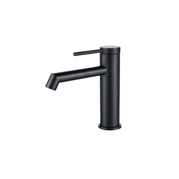 Matte Black Single Hole Basin Sink Faucet