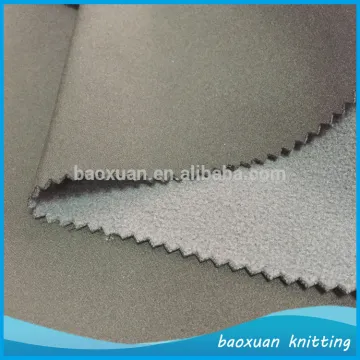 100%polyester spandex woven bonded polar fleece fabric hiking jacket