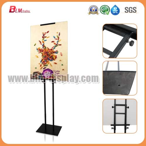 Black Adjusted Heavy Metal Base Poster Stand