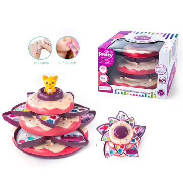 Children's Makeup Kit: Cosmetics, Cake Box, and Pretend Play Set for Kids
