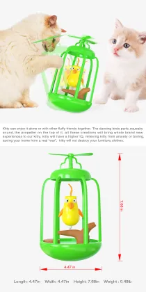 windmill bird cage tickle sound wheel pets toys