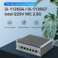 6 Ethernet 2,5G Firewall VPN Router Mini PC