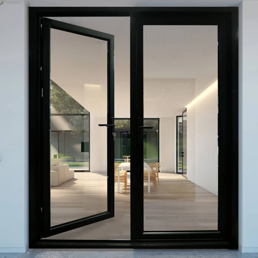 Aluminum casement doors