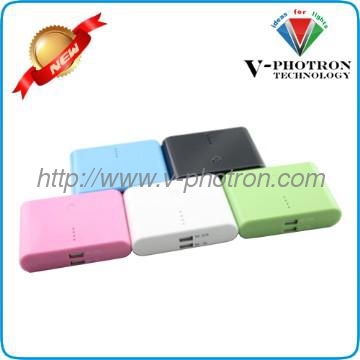 10000mAh super slim mobile power bank with dual USB