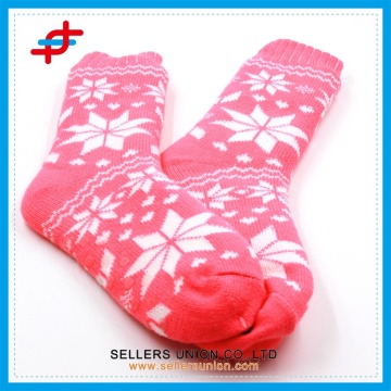 Girls Acrylic Slipper Anti-slip Winter Floor Socks