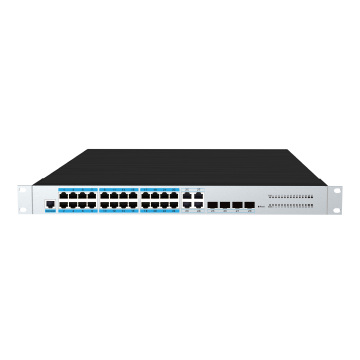 Managed L2 24poe Rack Ethernet RING Switch with QoS and IGMP for Schneider Industrial Automation Smart Factories