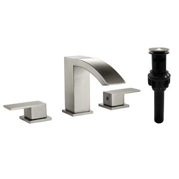 SHAMANDA Two Handles Waterfall Bathroom Faucet