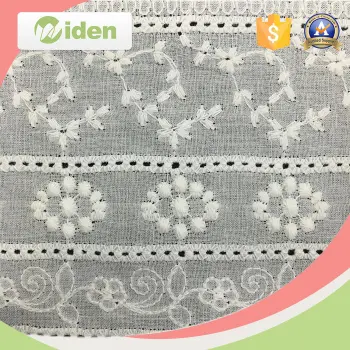 French Cotton Guipure Embroidered Lace Fabric