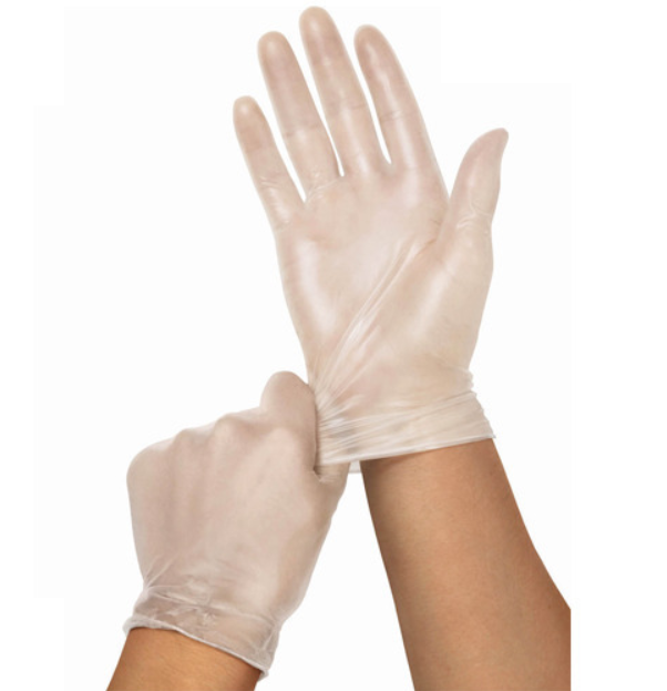 Vinylové rukavice práškové rukavice zdarma