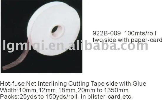 Hot-fuse Interlining Cutting Tape Interlining Fusing
