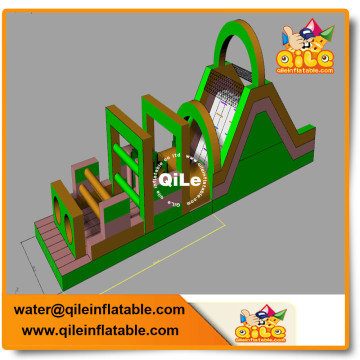 customized size popular inflatable game obstacle course for kids and adult