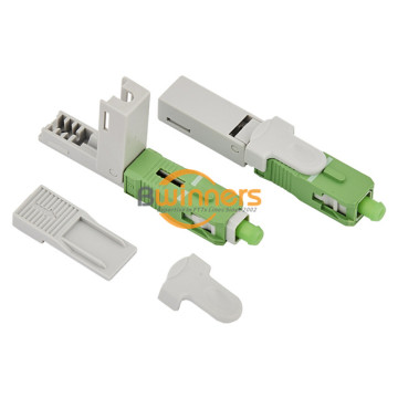 Conector rápido de fibra óptica SC APC