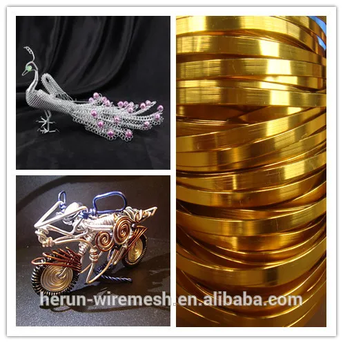 HR FLAT 1*4mm aluminum wire with oxidation for DIY crafts